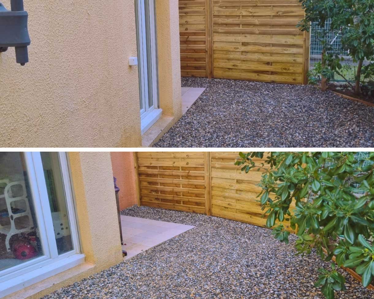 Remplacez le gravier concassé beige classique par un joli galet